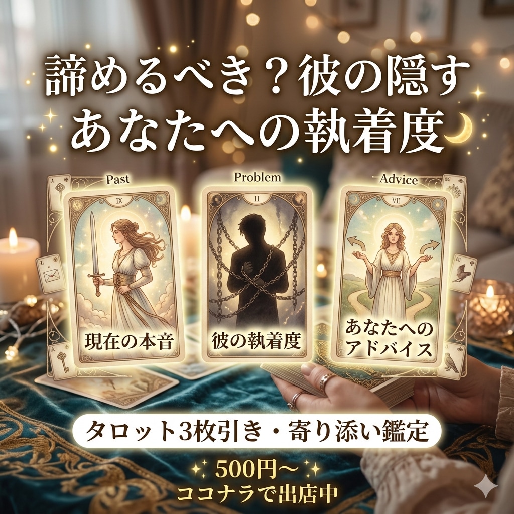 もう諦める？彼が隠す愛着サイン占います 進むべきか引くべきか…迷うあなたの背中を優しく押します イメージ2
