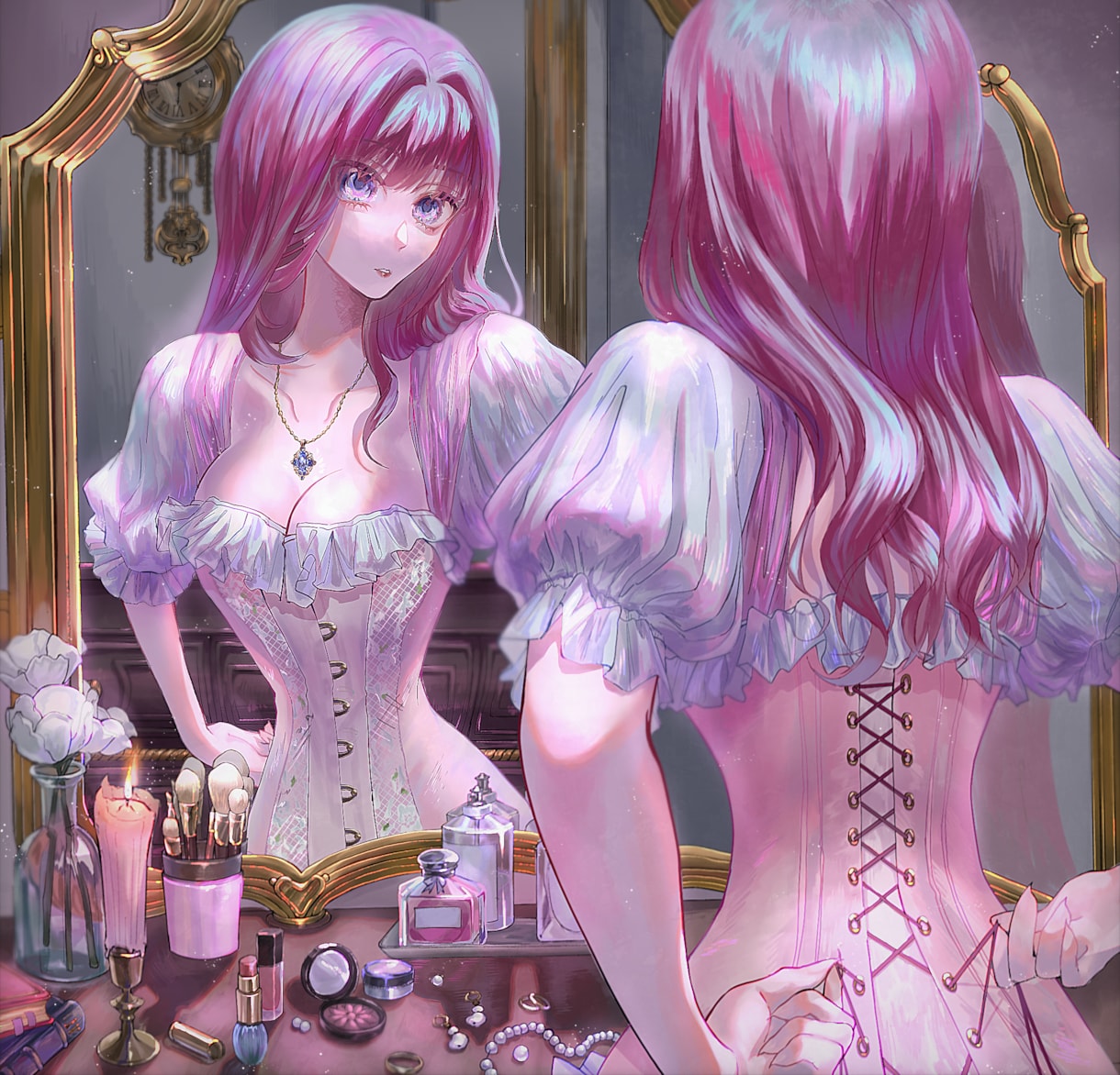 儚いイラスト描きます 世界観を重視した厚塗り風のイラスト制作 イメージ1