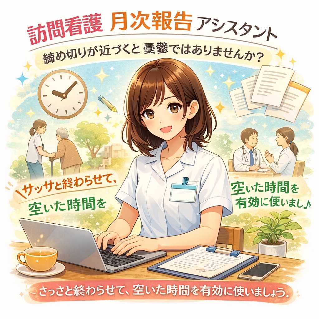 訪問看護師があなた専用GPTsを作ります 訪問看護記録・報告書の時間を大幅に短縮 イメージ4