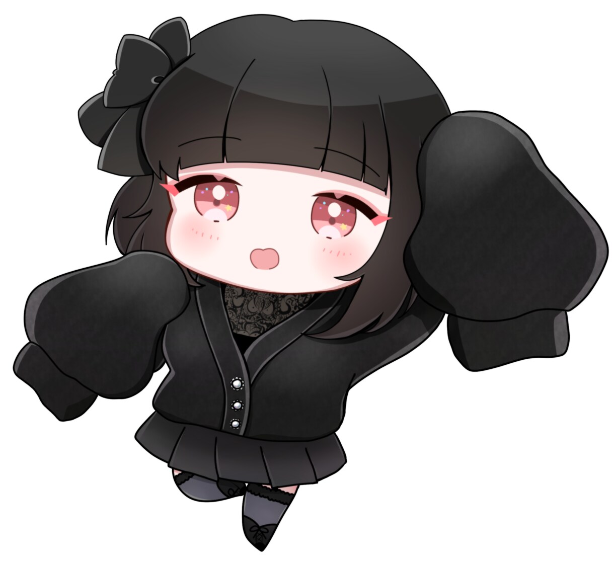 収益化可能！モチモチの自動で動くSD立ち絵作ります 配信の右下に貼り付けられるカメラ不要の立ち絵です イメージ1