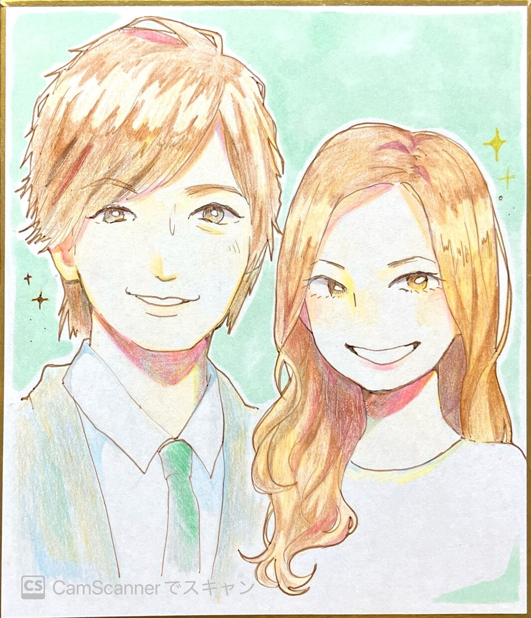 ほっこり暖かい色合いの似顔絵を描きます 色鉛筆でほっこり似顔絵を描きます♪ イメージ1