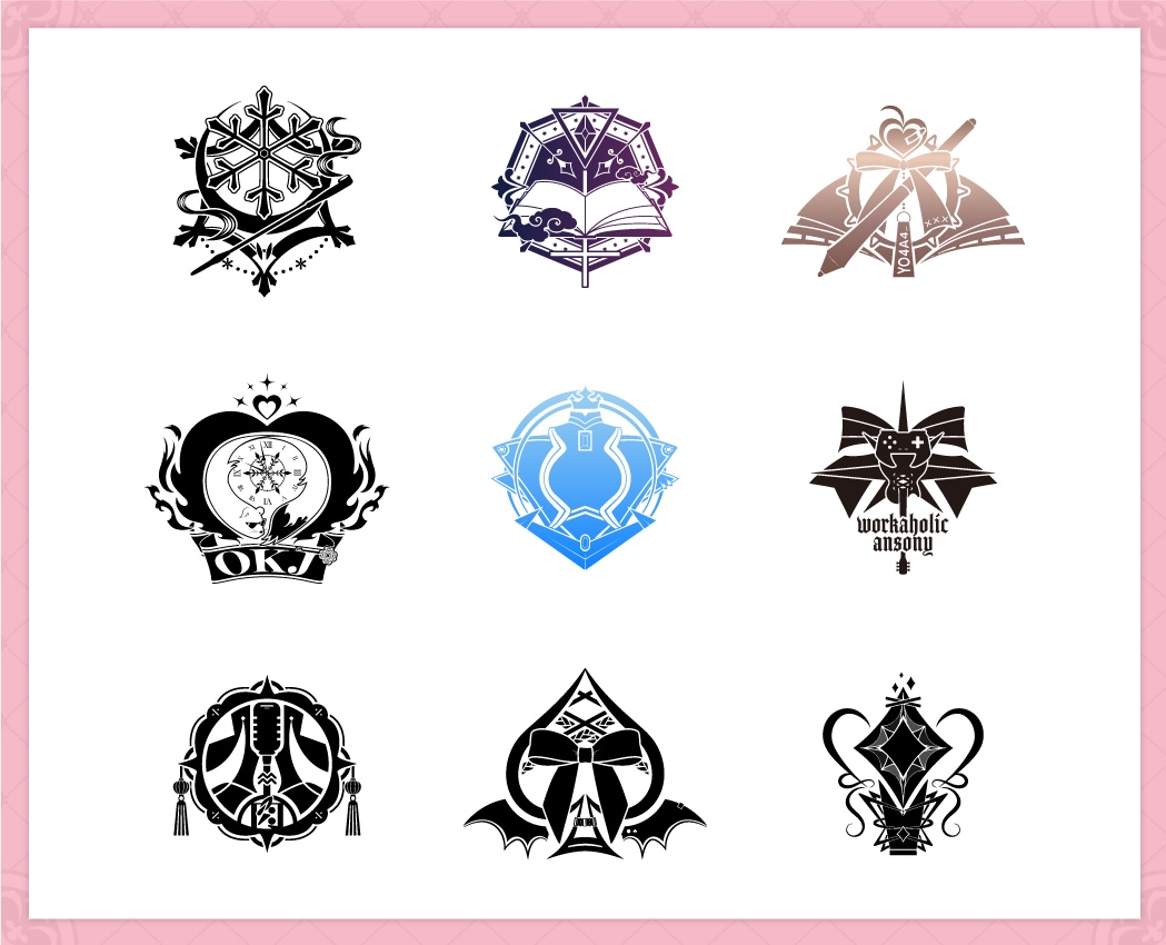 商用可！vtuber向けシンボルロゴ制作します POPなものからかっこいいものまで作れます！個人様もOK イメージ2