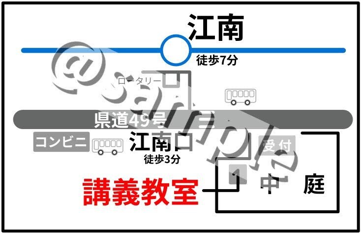 様々なニーズに合わせたアクセスマップをつくります 施設や教室へのアクセスを簡単に示したい方へ イメージ2