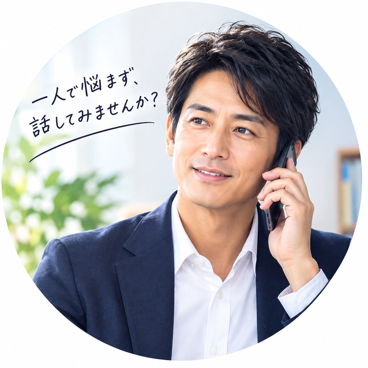 気持ちに寄り添い、解決への一歩を一緒に考えます 人間関係や悩みを電話で気持ちを整理し解決策を一緒に考えます。 イメージ1