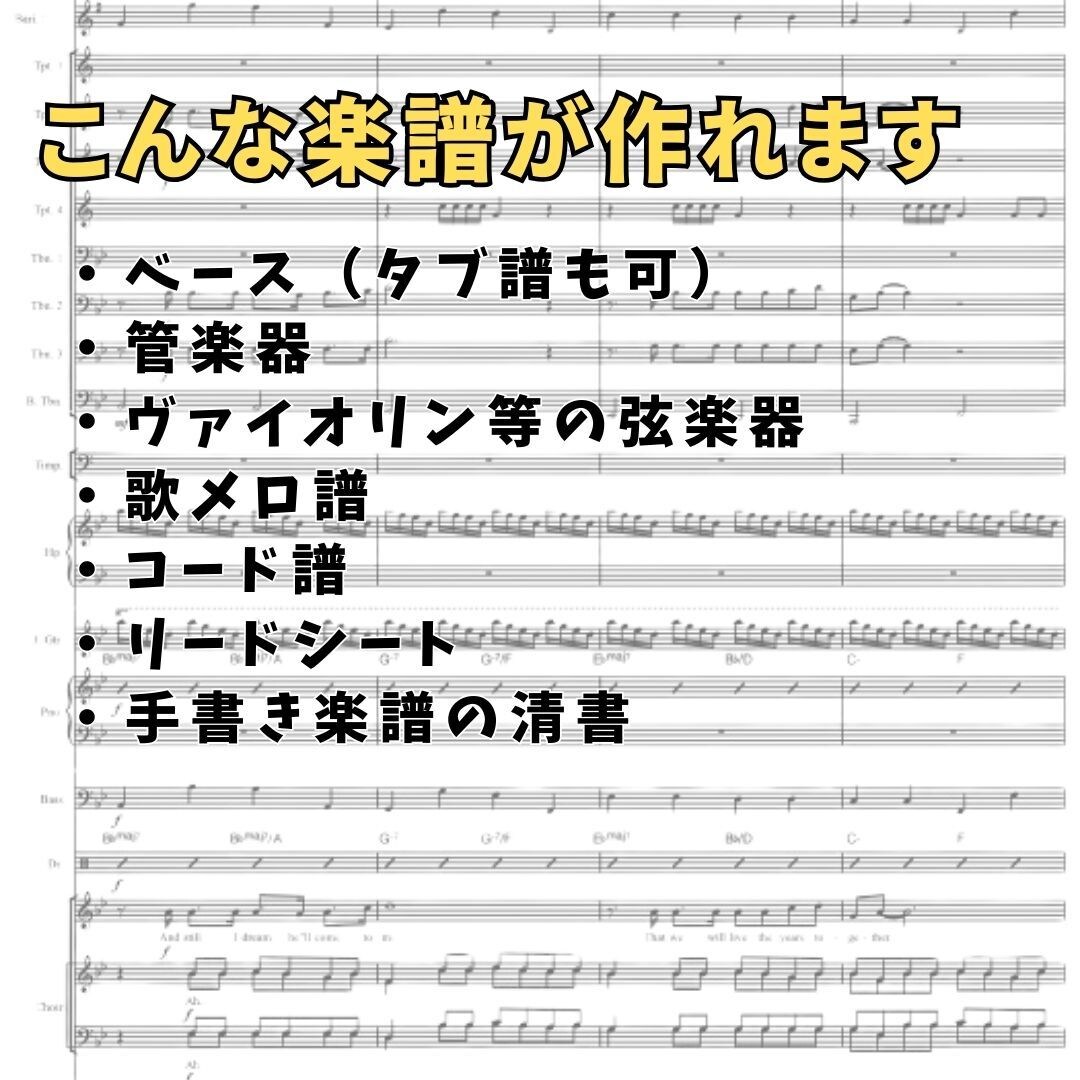 耳コピ楽譜製作します DEMO音源無料でお渡ししています！ イメージ2