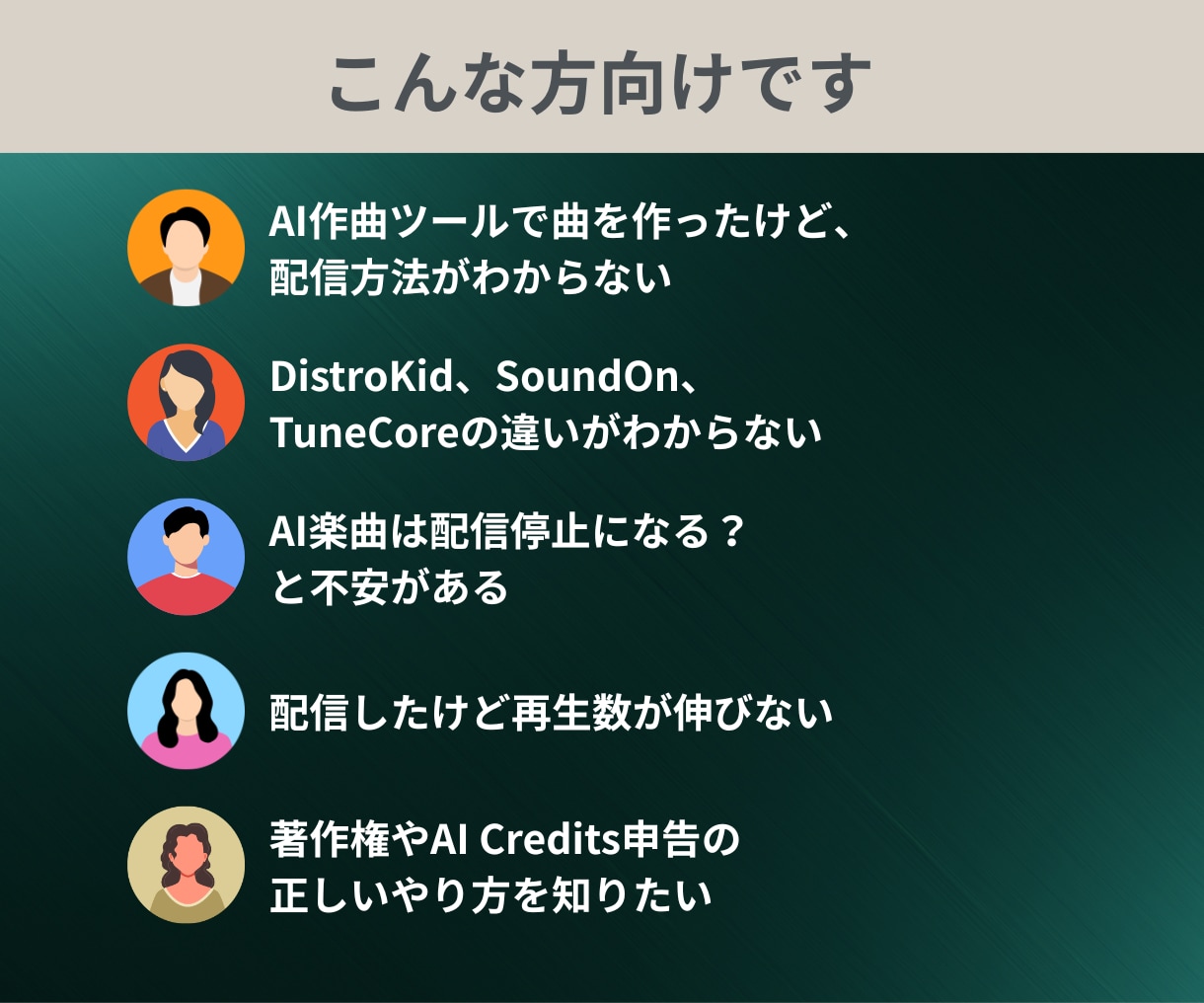 AI曲の配信前チェックを教えます 著作権・配信審査・リスク対策つきの実践ガイド イメージ4