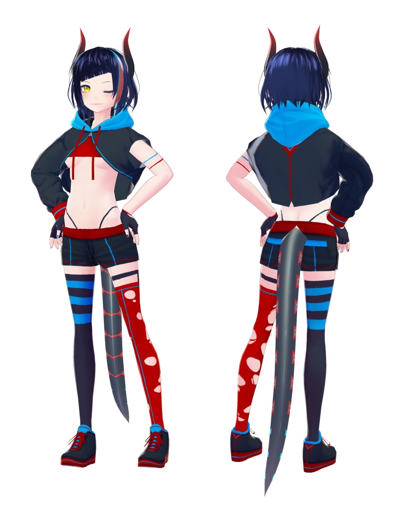 オリジナルキャラクターの3Dモデル制作致します デザイン持ち込み/キャラデザ制作どちらも大歓迎です イメージ3