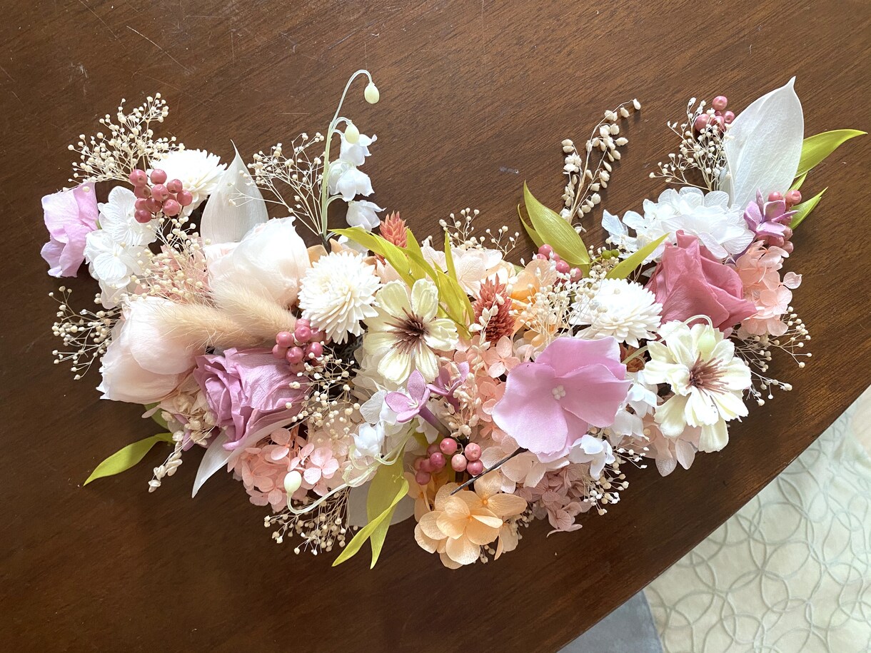 花冠やヘッド飾りのつくりかた教えます 自分でつくれたら嬉しい花冠を作ろう！ イメージ1