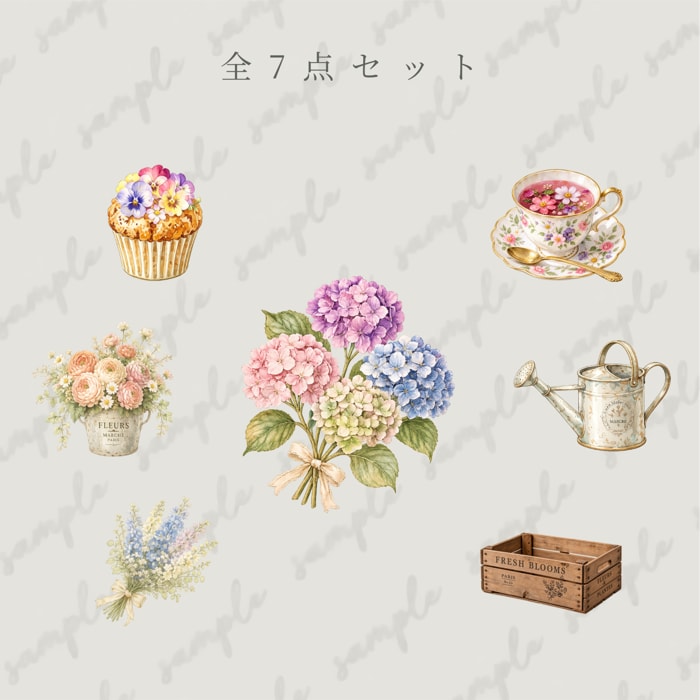 やさしいカフェ風クリップアートをお届けいたします PNG透過・商用利用OK   Series 6｜7点セレクト イメージ2