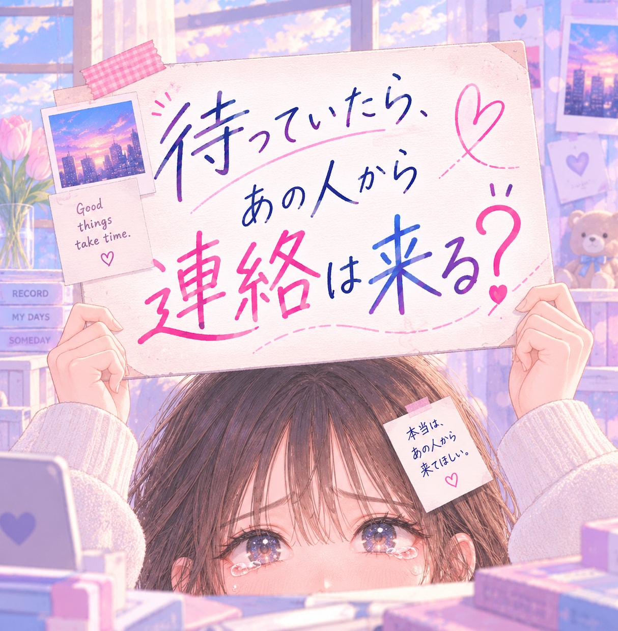 待っていたらあの人から連絡が来るか占います あの人は私への連絡をどう捉えてる？この先の可能性まで見ます イメージ1