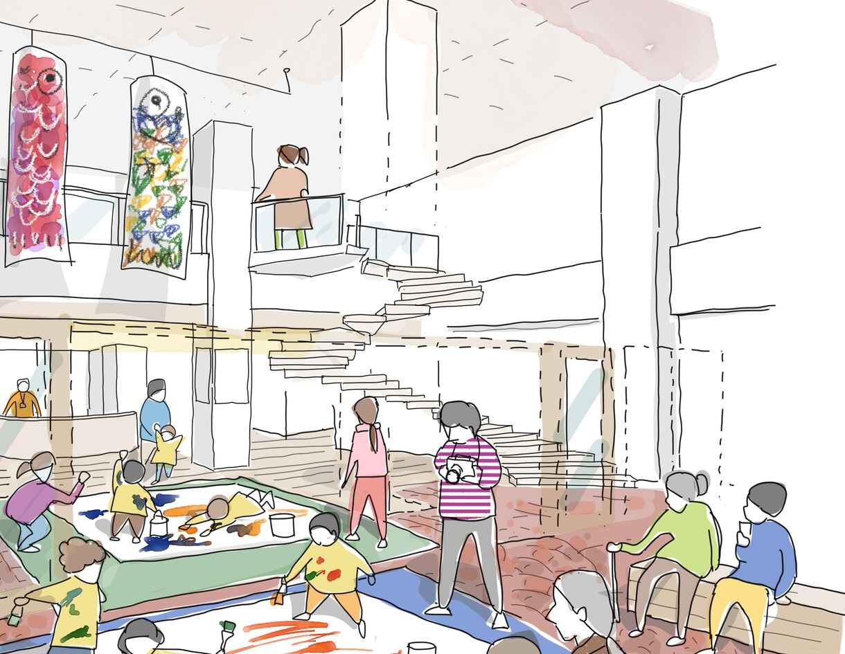 やわらかい雰囲気のパース描きます なんだか素敵な雰囲気！と感じるパース描きます イメージ4
