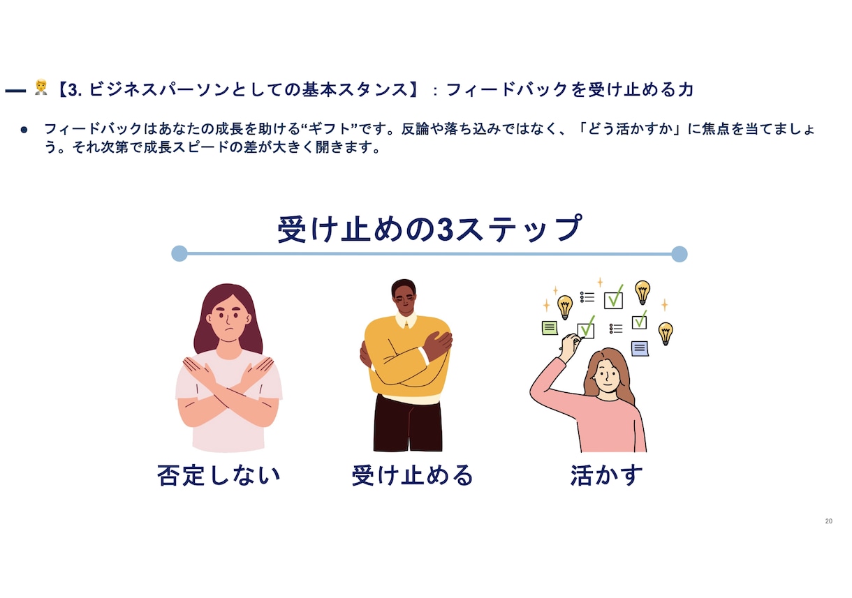 明日使える！新社会人向け研修資料の雛形を提供します 大容量の55ページ！必要スライドだけ抜粋したり配布したりも可 イメージ6