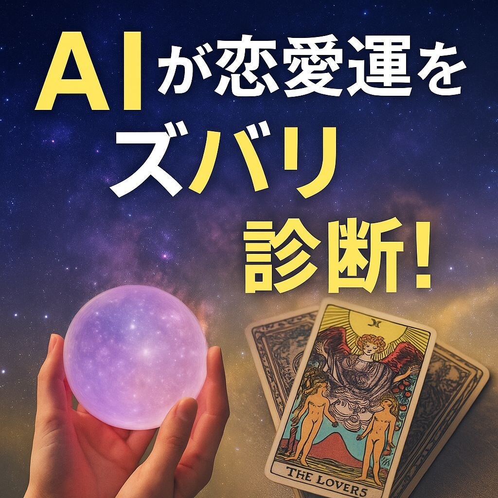 AIが恋愛運をズバリ診断いたします 片思い・復縁・出会い…未来をAIが予言！ イメージ1