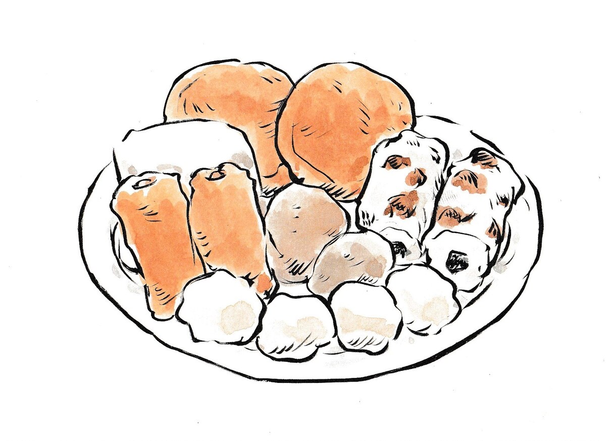 筆ペンでいろいろかきます 筆ペンと水彩で味のある絵や文字をおかきします イメージ1