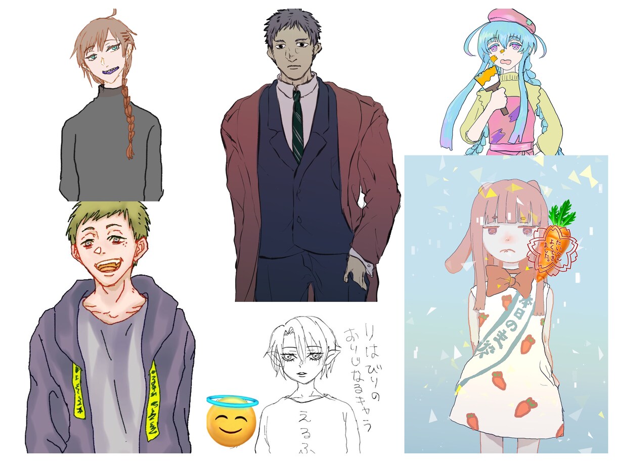 お手頃なイラストを描きます 立ち絵やアイコンなども承ります イメージ1