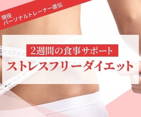 あなただけのストレスフリーダイエットをご提供します 4000件指導現役トレーナー直伝！”継続”できるダイエット法 イメージ1