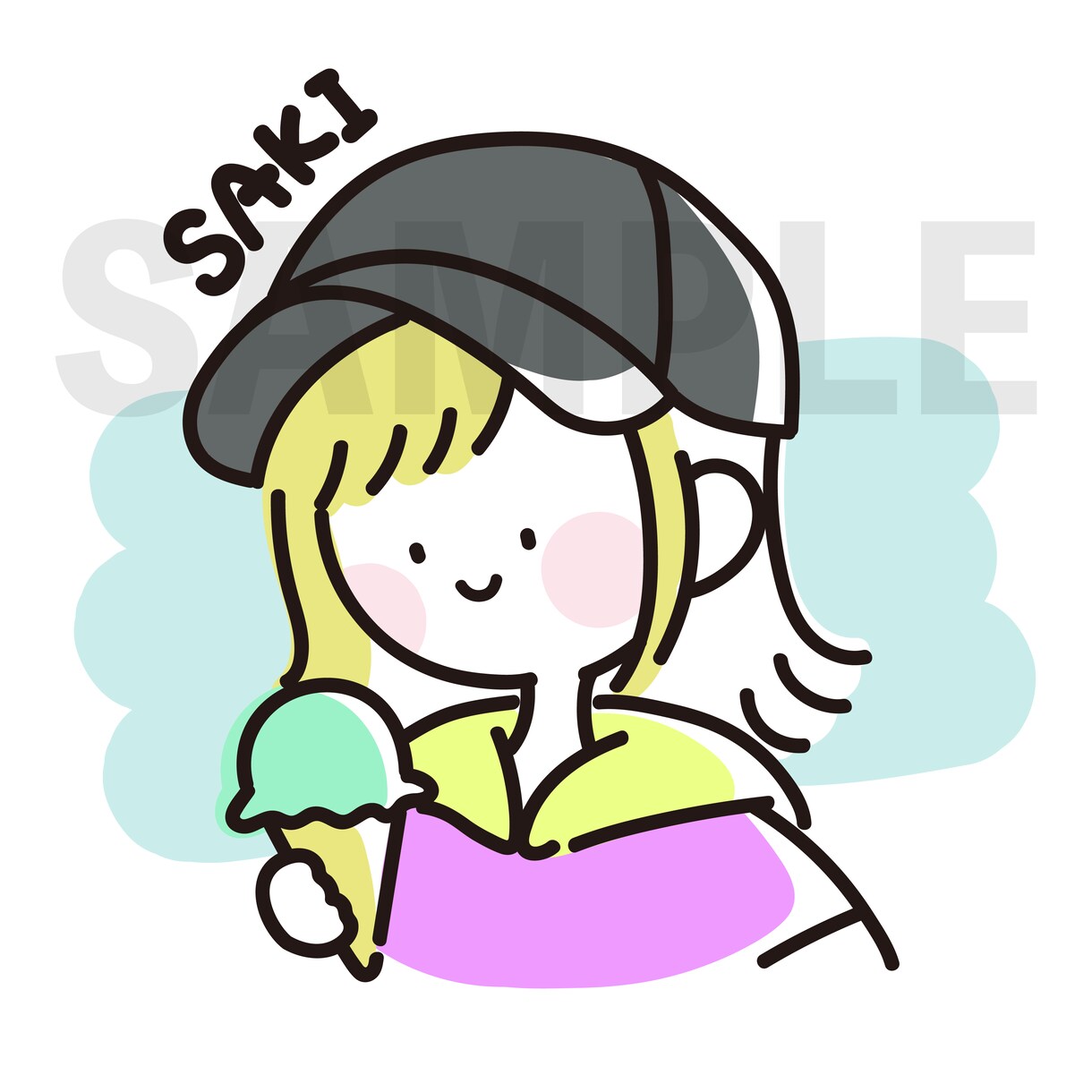 ゆるいオリジナル似顔絵アイコン描きます YouTube/SNS/ブログでも使えるかわいいイラスト！ イメージ3