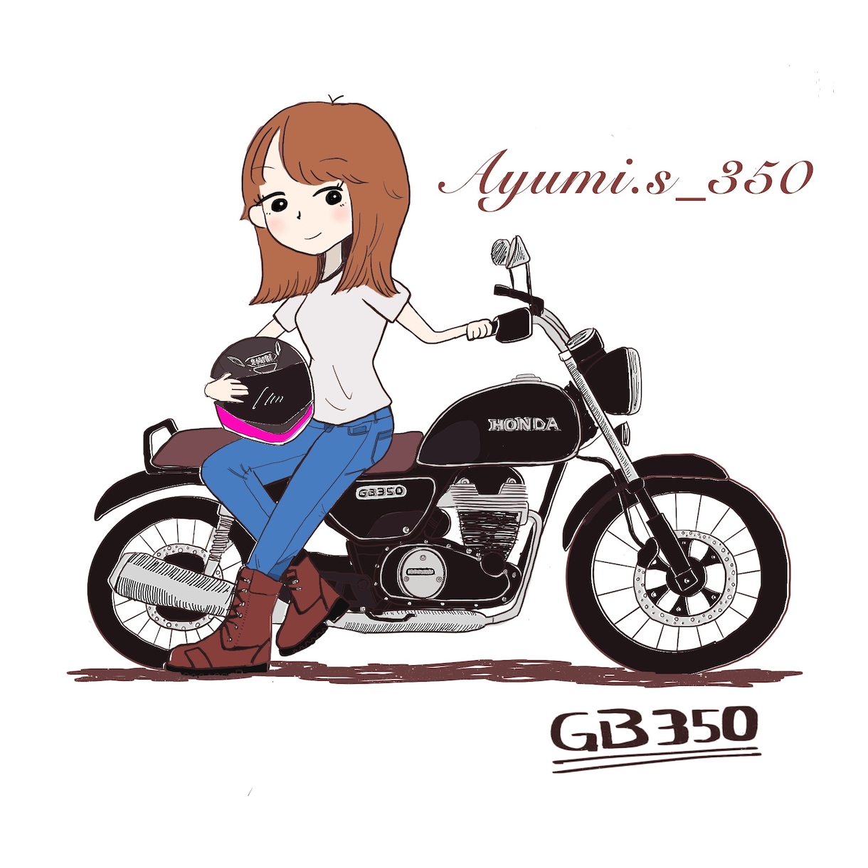 バイクイラスト作成します 可愛い絵柄でバイクのイラスト描かせて頂きます！ イメージ9