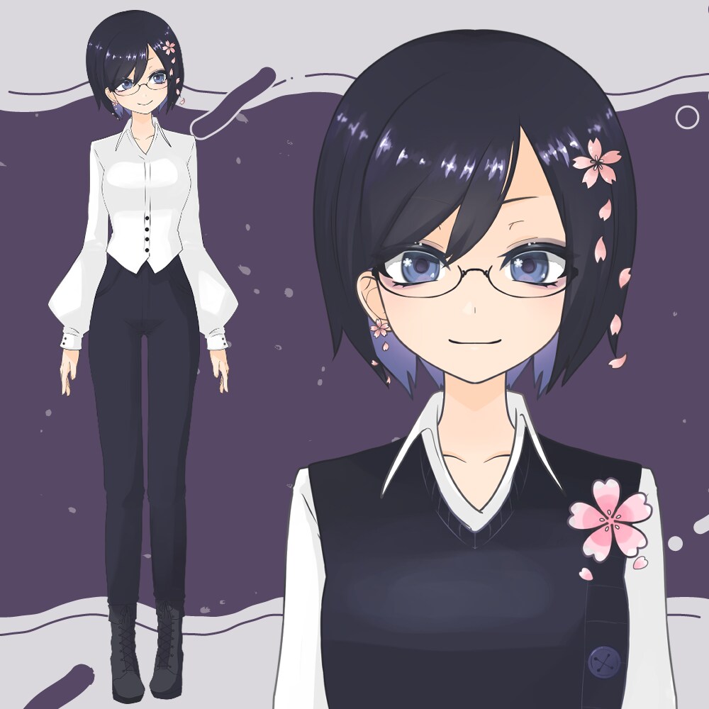 Vtuber用キャラクターを制作します 色ラフ修正無制限、全工程制作！ イメージ10