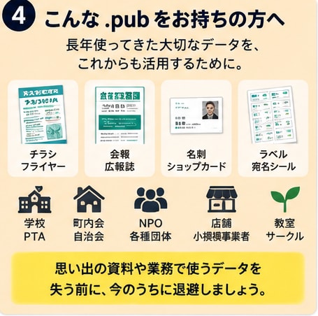 PublisherファイルをまとめてPDF化します 10月1日までに、残ったpubをまとめてPDFへ イメージ4