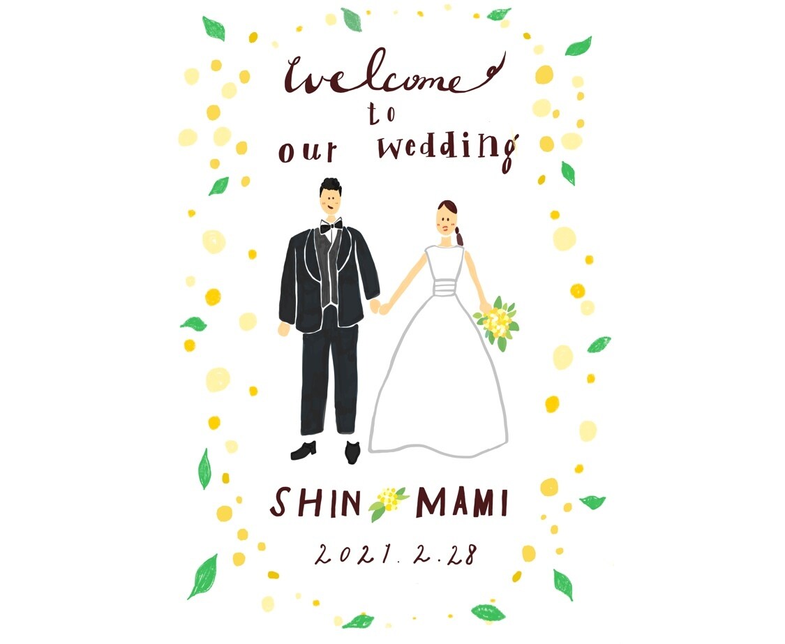 カップル・ペアイラスト描きます 二人の大切でとびきりの思い出を♪結婚式・プレゼントに❁ イメージ4
