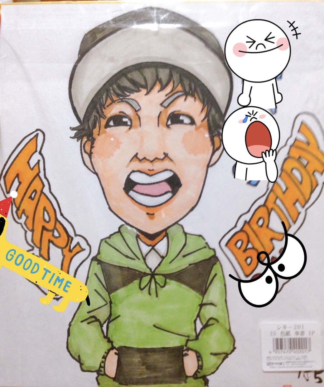 色紙風！家族、友人などのお祝い似顔絵を描きます 温かみのある似顔絵が贈りたい！その気持ちにお力添えします！ イメージ3