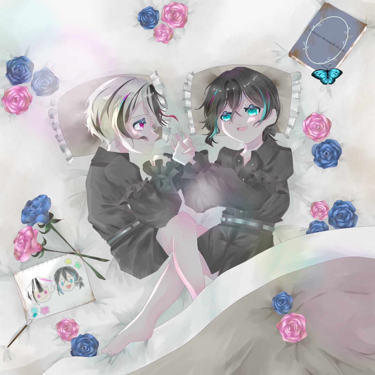 可愛い絵からかっこいい絵までなんでも描きます ミニキャラ、立ち絵、1枚絵、アイコン、MV、ジャケット イメージ2
