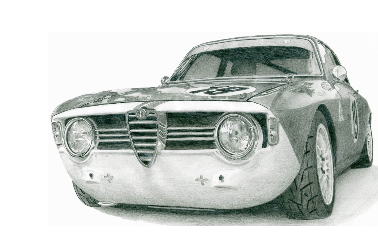 車（オートバイ）のイラストを精密な線画で描きます デジタルの時代でも手描きの味わいは格別なものです イメージ3