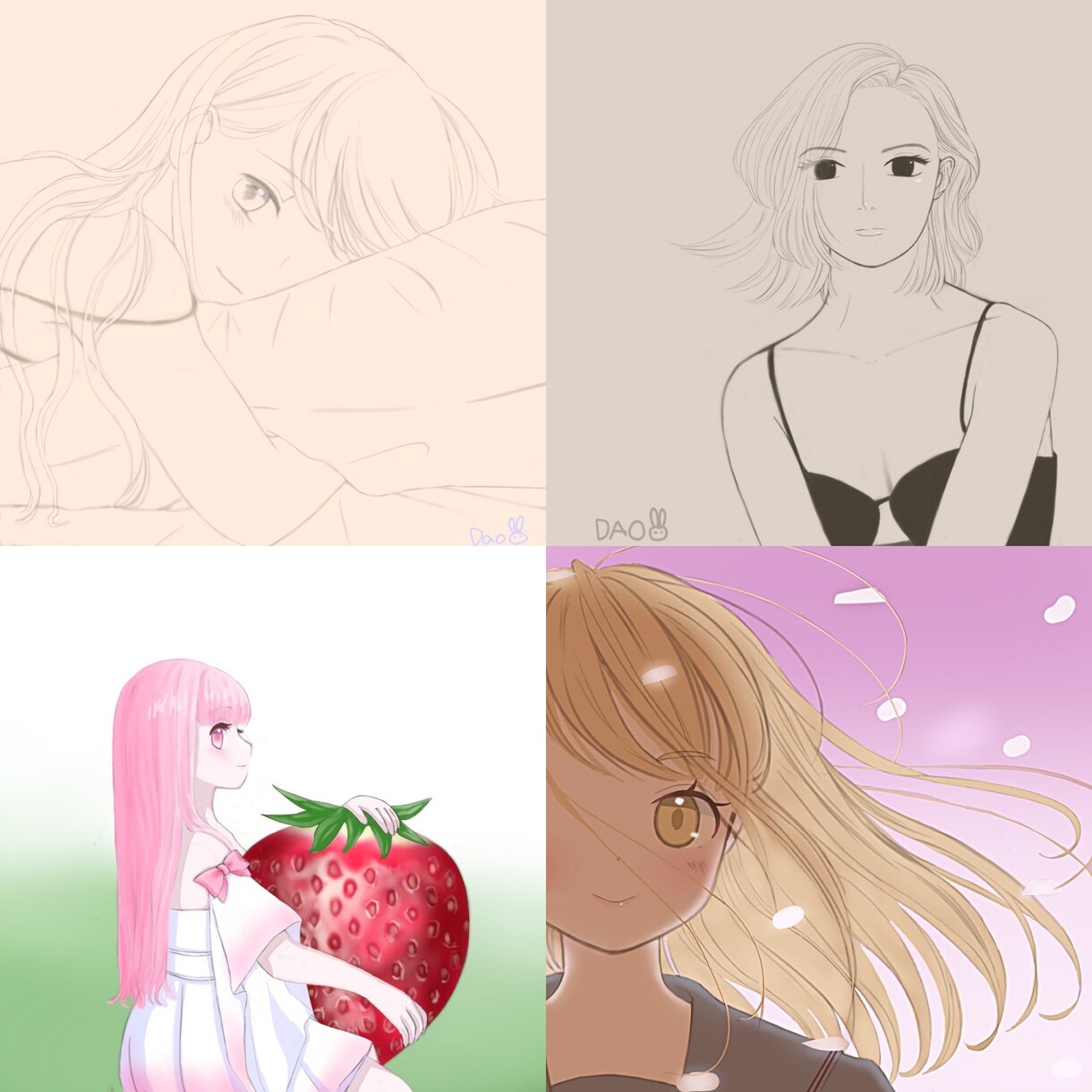 透明感のあるアイコン、イラストお描きします ♡初めての方もお気軽にご相談ください♡ イメージ7