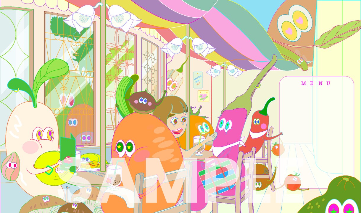 ポップでかわいい植物イラストを制作いたします 広告・動画・ブログなどオリジナルイラストで個性を出したい方へ イメージ6