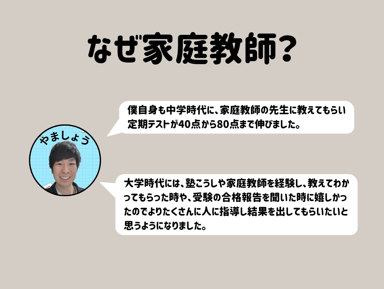 オンライン家庭教師で中1数学をサポートします わからない数学から楽しい数学へ！ イメージ2