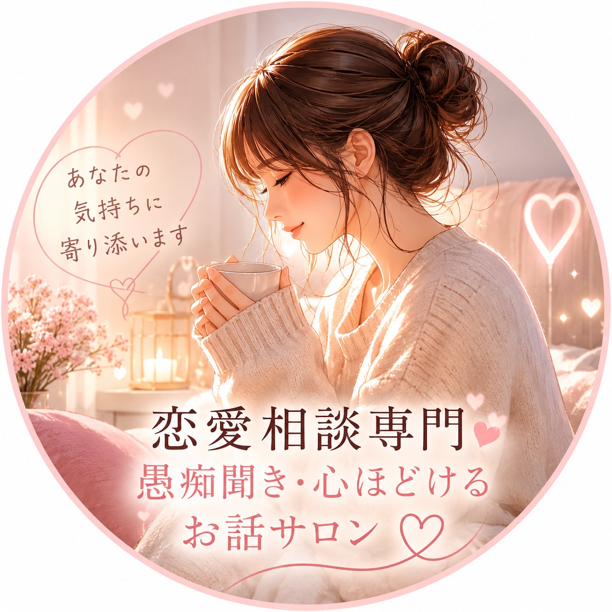 好きなのに苦しい、その気持ち聞きます 1分〜、恋の揺れに寄り添い気持ちの温度を少しだけ上げる場所 イメージ1