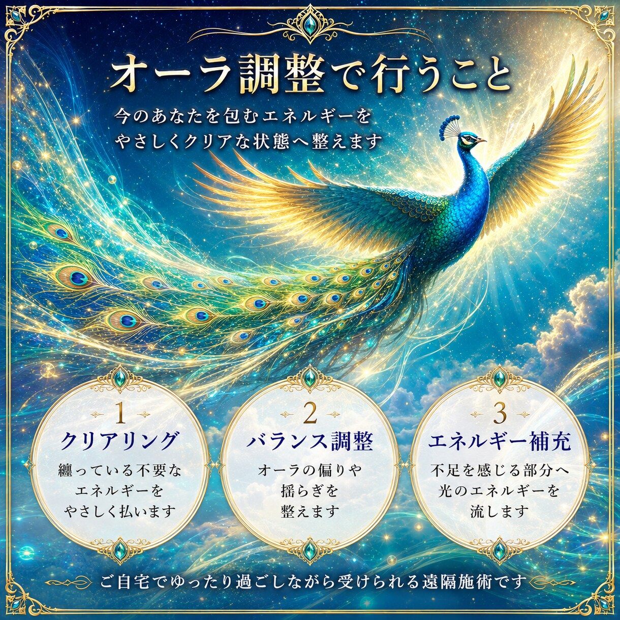 纏っているオーラを遠隔で調整します 今のあなたを包む光をクリアな状態へ整えます イメージ2
