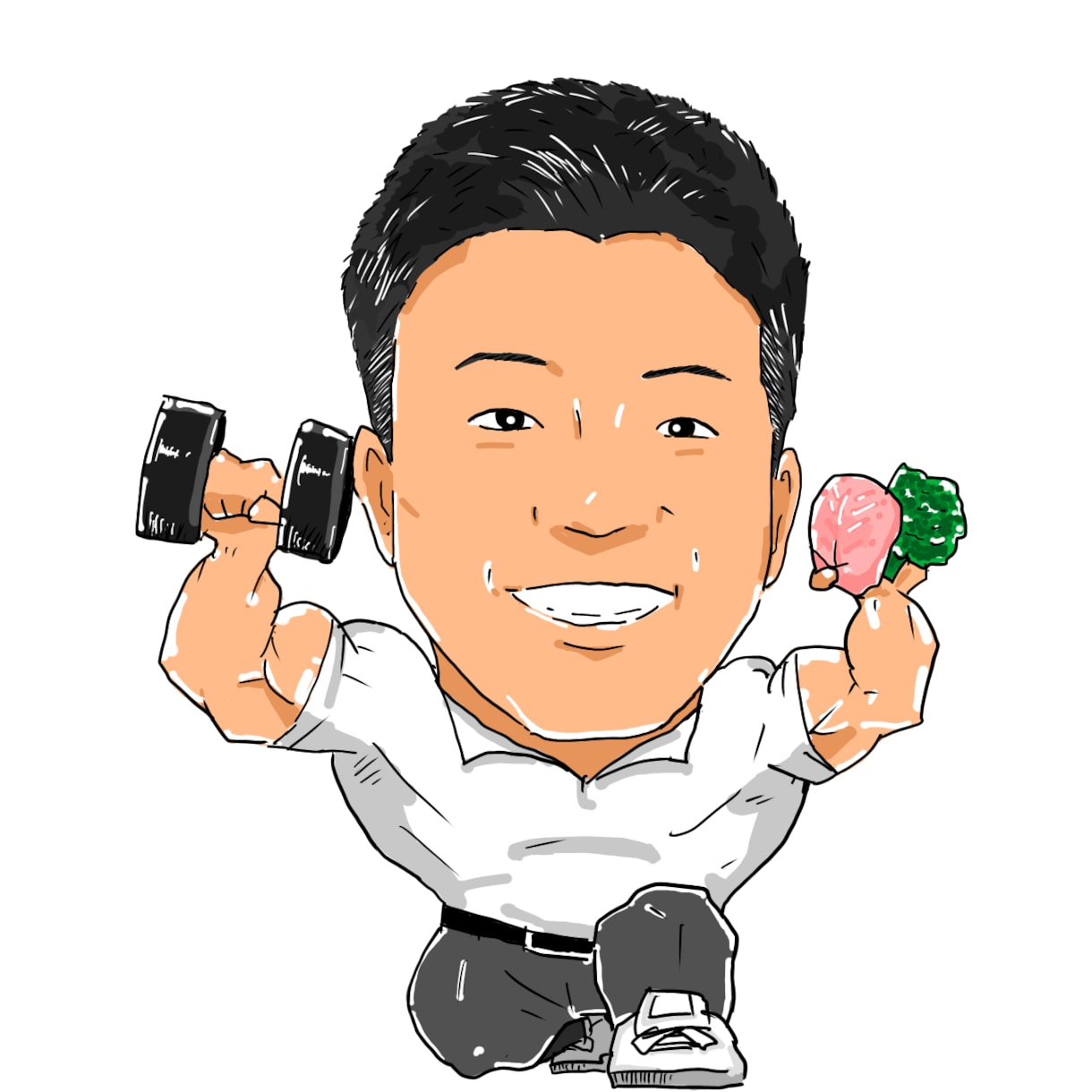 らしさ全開♪似顔絵デジタルイラスト提供します らしさ全開のSNSアイコン！大切な人への贈り物に！ イメージ2