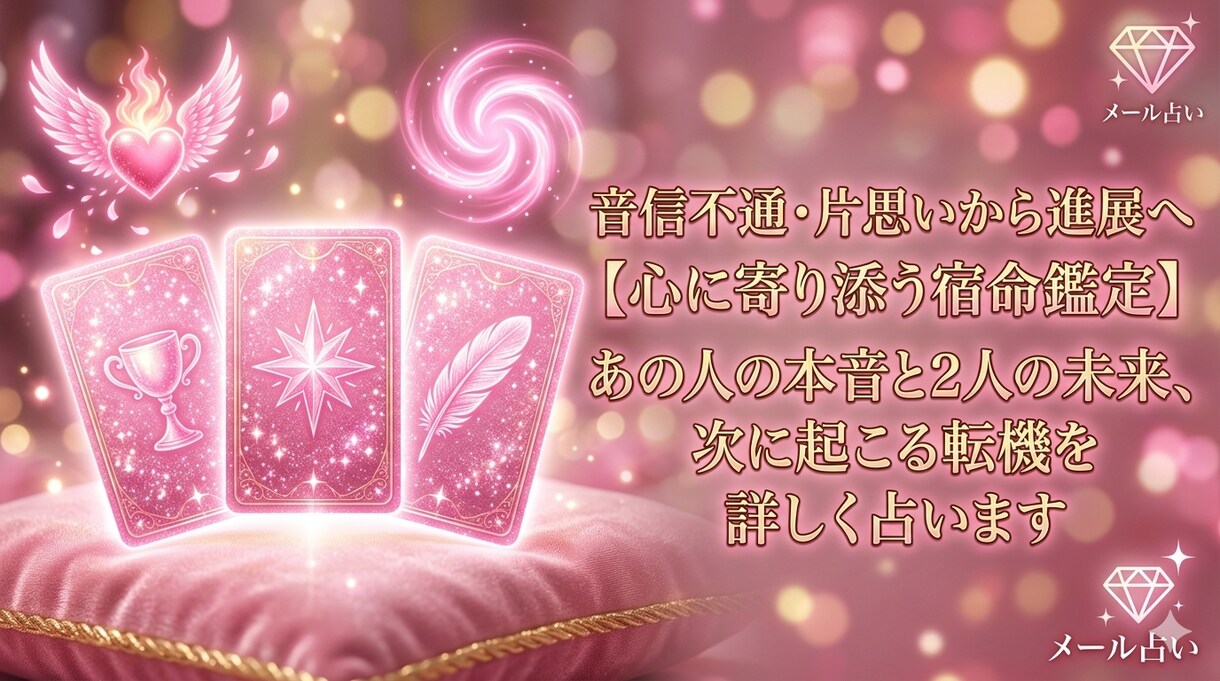 あの人の本音と未来、 次に起こる転機を占います 限定枠◆丁寧に向き合うボリューム鑑定と具体的なアドバイス イメージ1