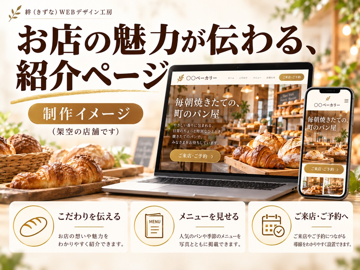 こだわりの小さなお店のLPを原稿ゼロで作ります カフェ・サロン・教室など個人店向け｜構成も文章も丸投げOK イメージ4