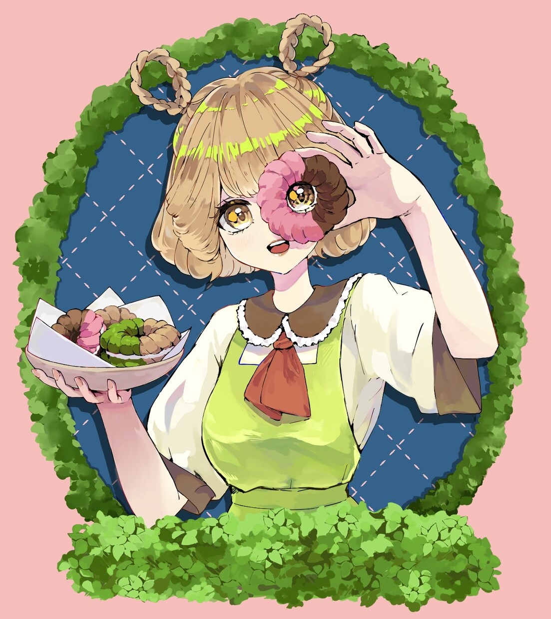 乙女チック・ちょいレトロなイラストを描きます 可愛い女の子の絵が必要な方！アイコン・グッズ・サムネイルなど イメージ2