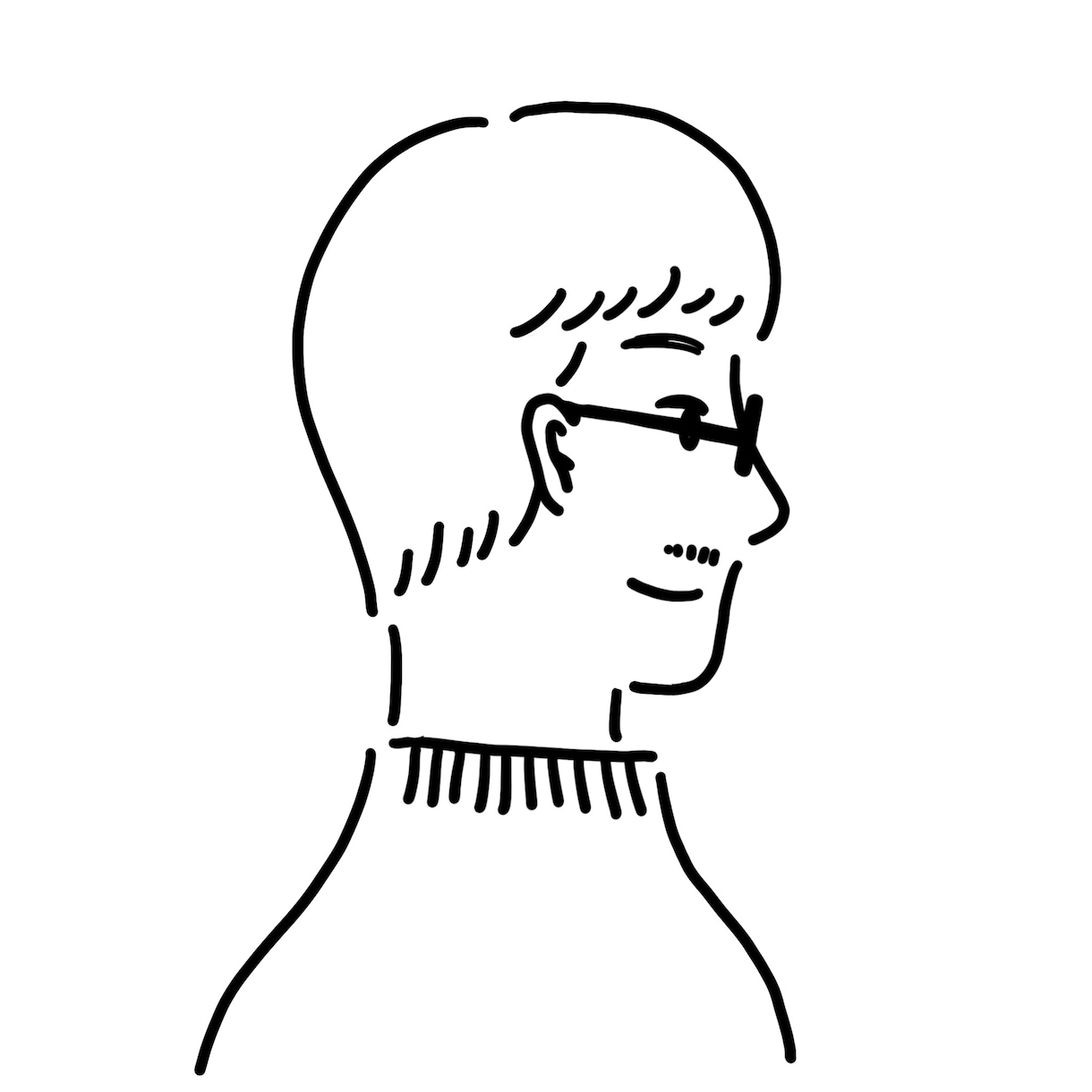 プロフィール画像＊おしゃれな似顔絵イラスト描きます 似顔絵制作の実績あります！個人・ビジネス用のSNSアイコンに イメージ7
