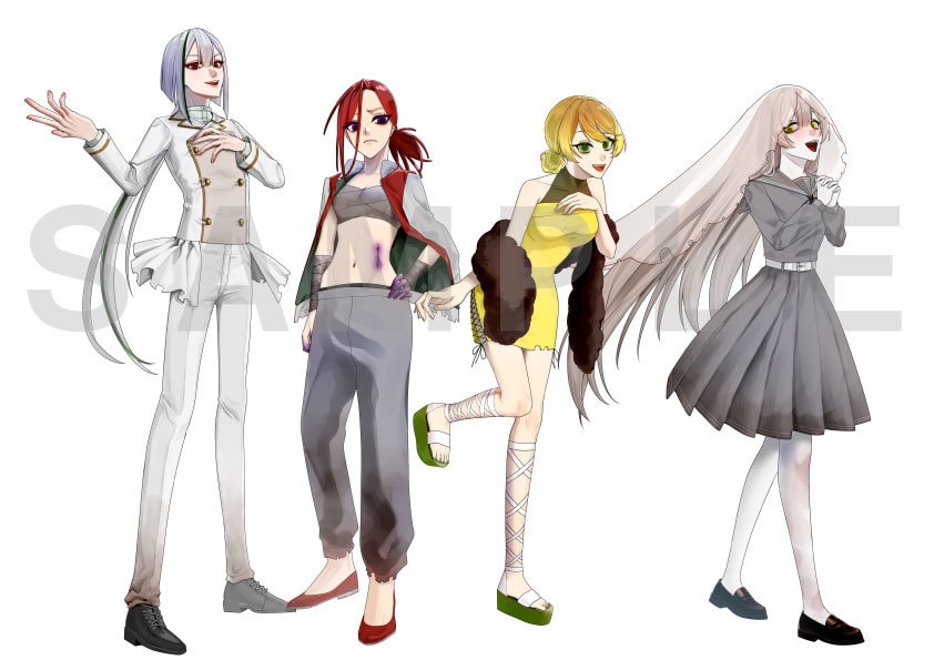 TRPG･ゲーム･VTuber等の立ち絵製作します 細身のかわいい、かっこいいキャラクターデザインが得意です！ イメージ2