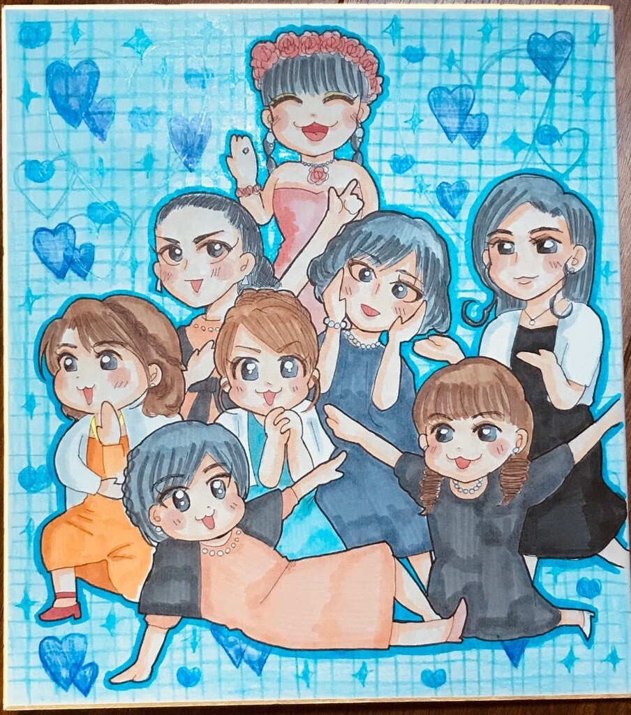 ウェルカムボード・似顔絵描きます かわいらしいデフォルメキャラクターの似顔絵を描きます❤ イメージ6