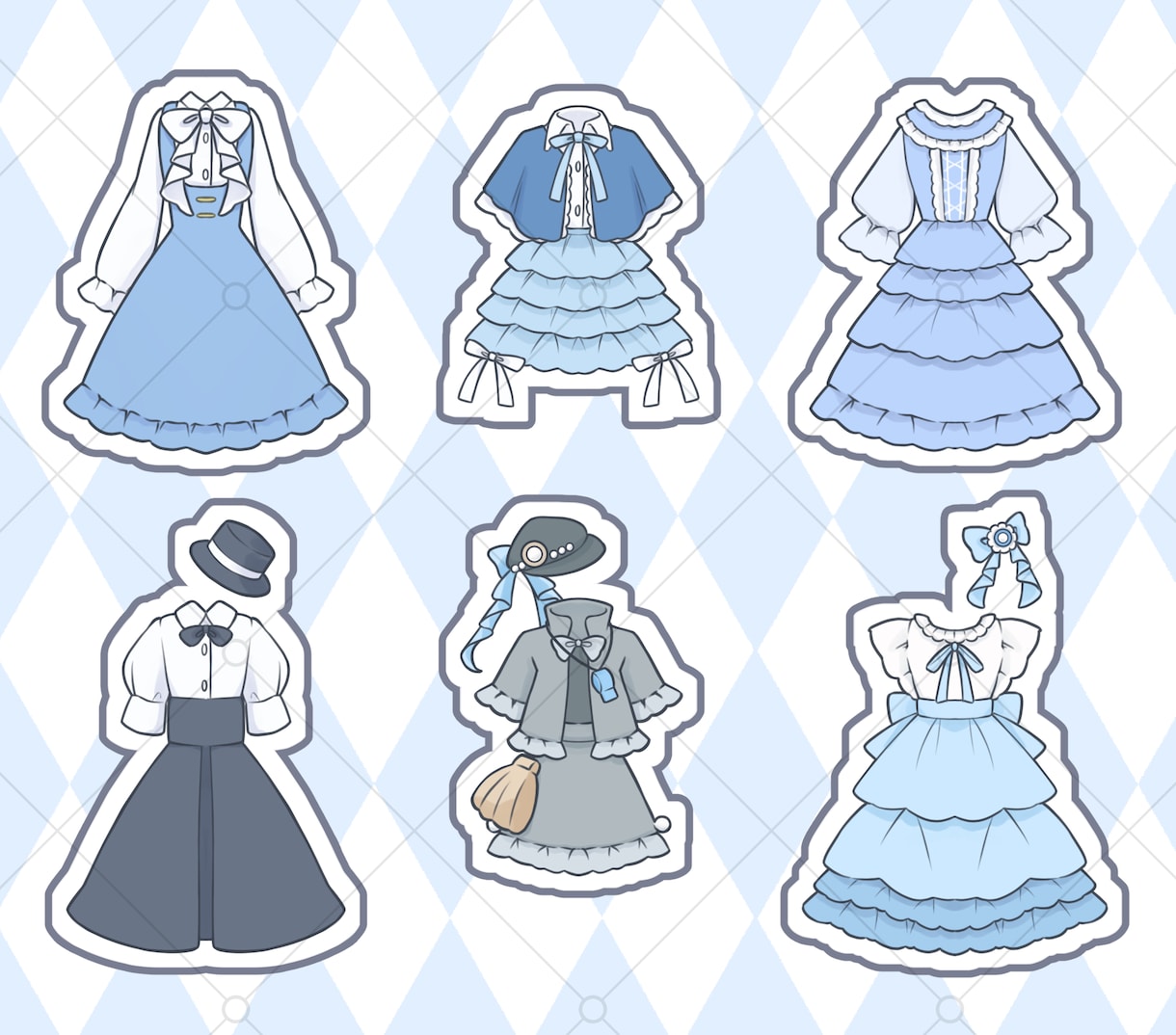 洋服イラスト制作します 洋服や小物のデフォルメイラストを制作します！ イメージ2