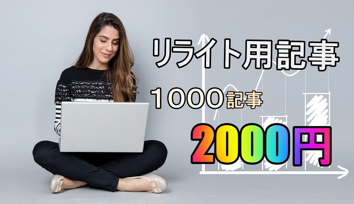 リライト用記事1000記事2000円で提供します しっかりと整理された状態で納品するので、使い勝手がいい！ イメージ1