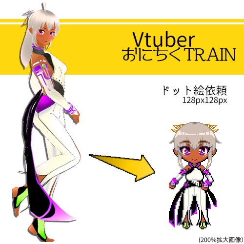 ドットキャラ作成します 表情・アニメーション等オプション色々 イメージ4