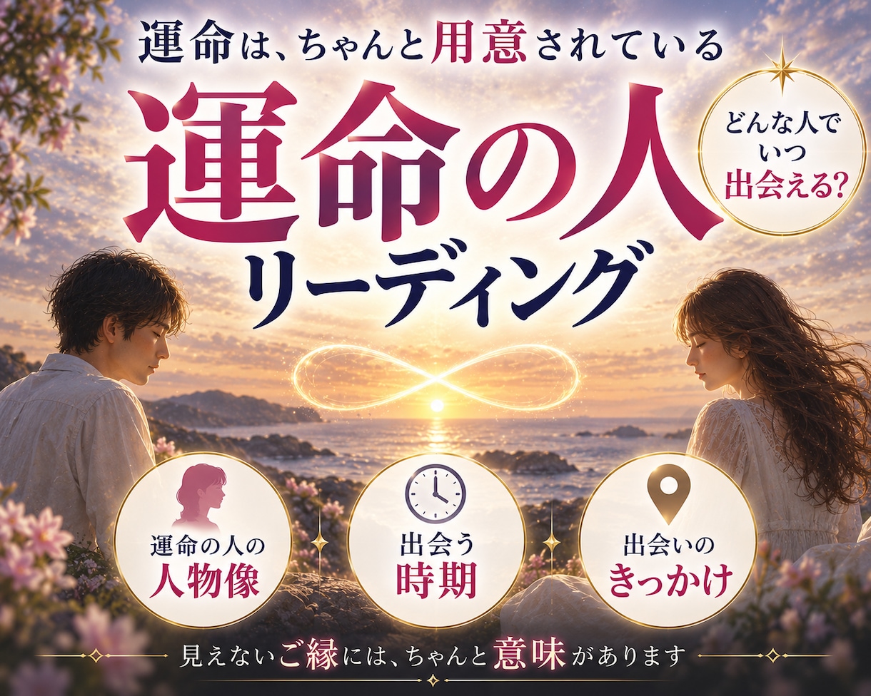 運命の人の特徴と出会う時期をお伝えします その人はどんな人？いつ出会う？ イメージ1