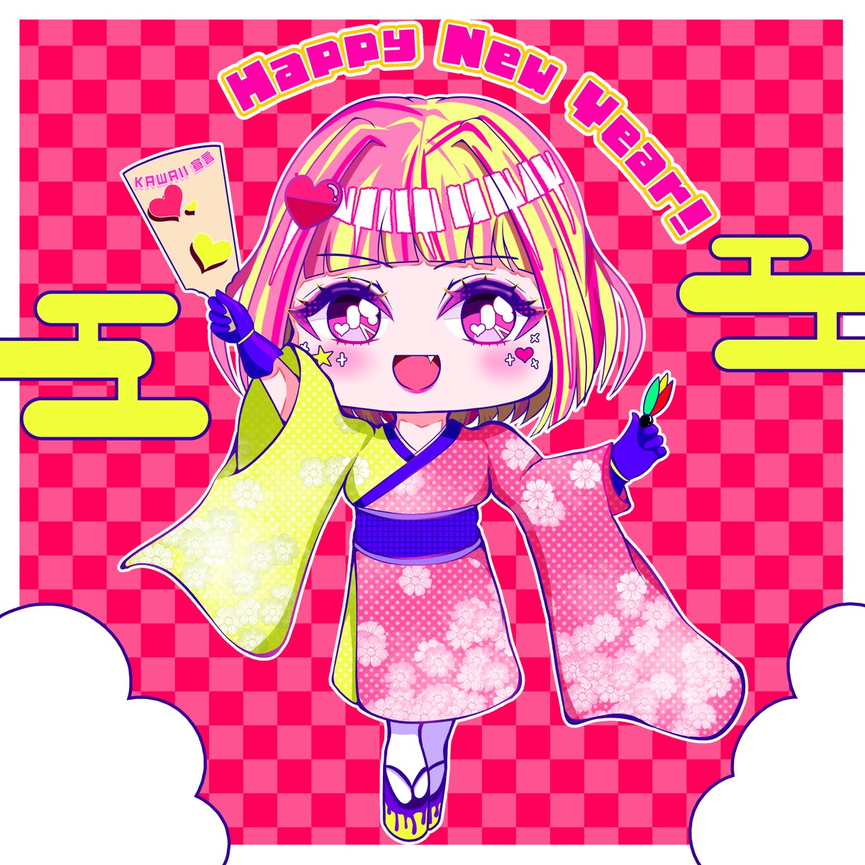 サブカル系ちびキャラ描きます サイバーパンク、アメコミ、ポップなどサブカル系ミニイラスト イメージ3