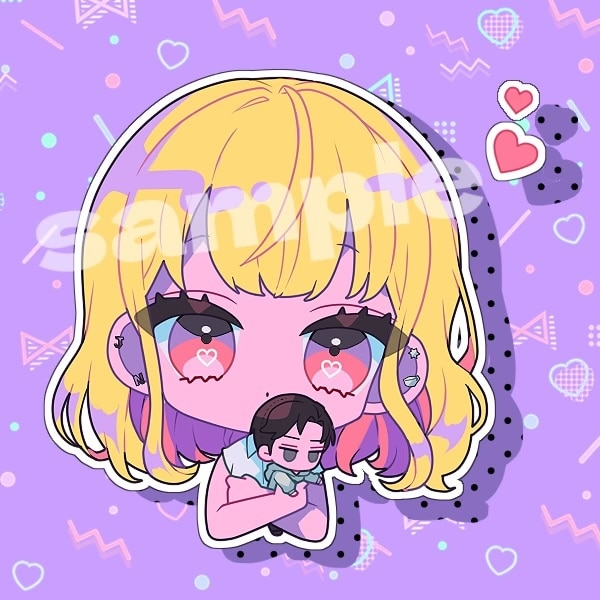 SNSのアイコンのイラスト制作します ポップなデフォルメキャラクターのアイコン描きます イメージ6