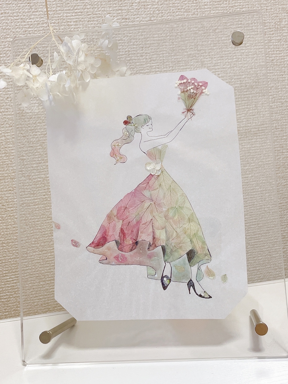 母の日の花束 残します お子様にもらった花を絵にして残しませんか？(1本～) イメージ1