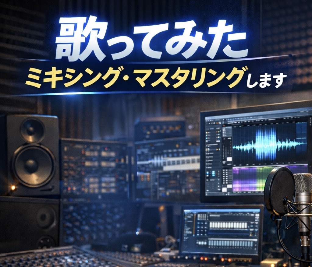 歌ってみたミキシング・マスタリングします 歌ってみた／自主バンド音源／ライブ録音の品質をアップします！ イメージ1