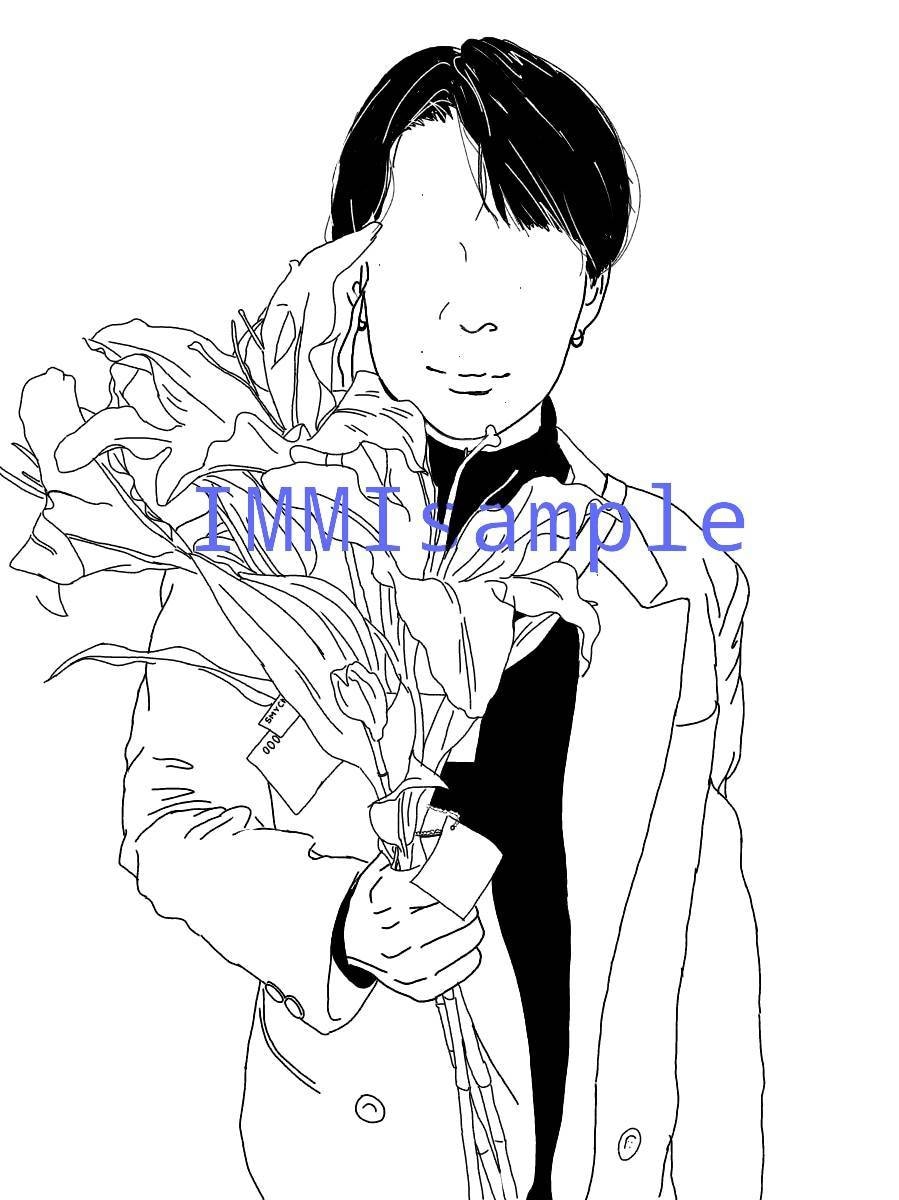 インスタ映えする似顔絵、描けます 繊細かつガーリーでビビットな絵を描かせて頂きます。 イメージ3