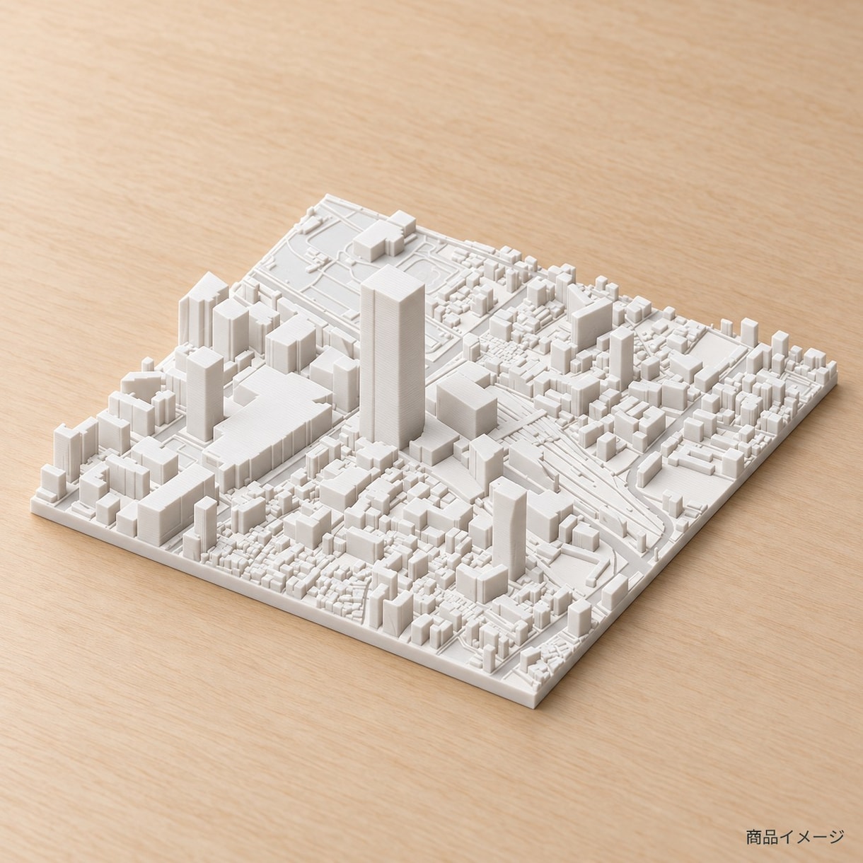 日本の街並み模型を3Dプリントします 好きな地域を立体で楽しむ、現物模型をお届け イメージ3